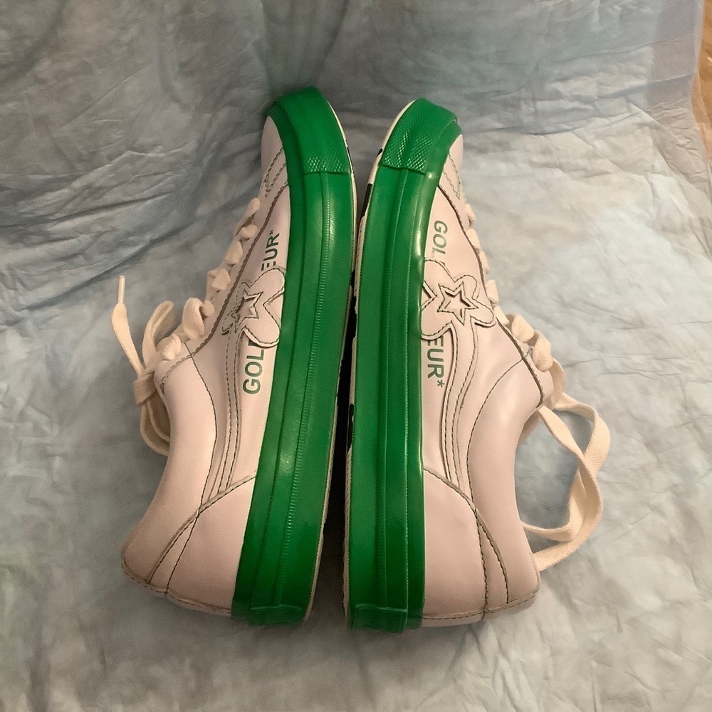 Converse One Star OX x Golf Le Fleur Kelly Green Womens Sz 9.5 Mens Sz 7… - Picture 9 of 12